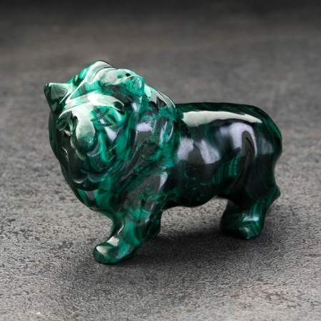 Souvenir "Leo middle", natural malachite-3