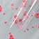 Film for flowers "heart" red 0.7 x 8.2 m, 40 mkm