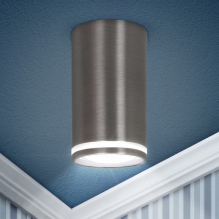 Lamp 1x50W GU10 5.5x5.5x10 cm, satin nickel