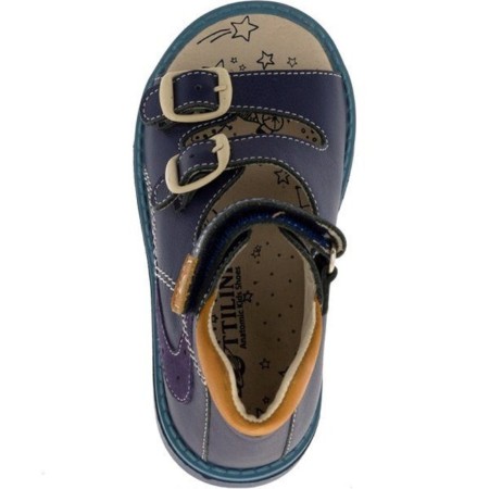 Baby sandals, size 27, blue color-2