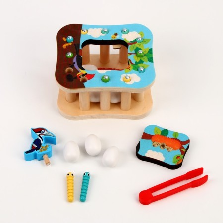 Logic center 2 in 1 "woodpecker and testicles" 14.5 × 12 × 8 cm-1