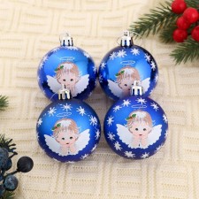 Set of balls plastic D-6 cm, 8 pcs 