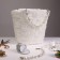 Canvas-base for embroidery of the basket, plastic, 40.5 × 26.5 × 29 cm, 20 × 12.5 cm, white color