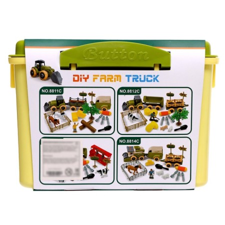 The designer of the screw "Tractor with 2 trailers", with a screwdriver, and accessories-12