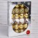 Set of balls plastic D-6 cm, 24 pcs "Winter House" Gold