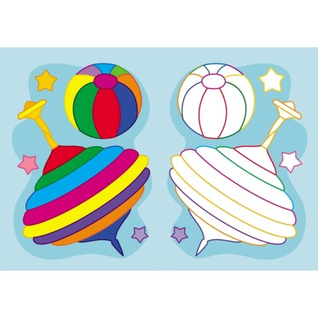 Coloring "Bright Paints", 8 p.-1