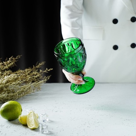 Magistro glass glass "Variet", 320 ml, green color-7