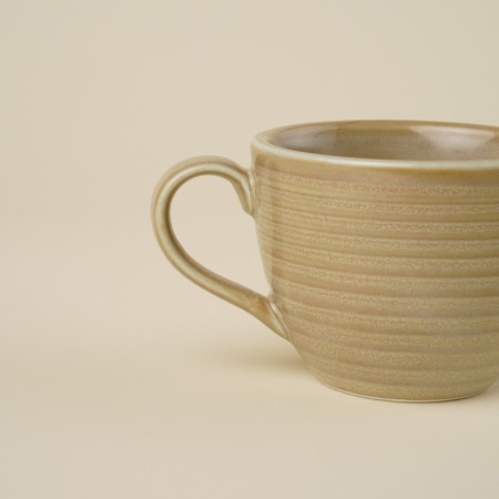 Porcelain mug SL Home "Sandy Breeze", 250 ml, beige color-1