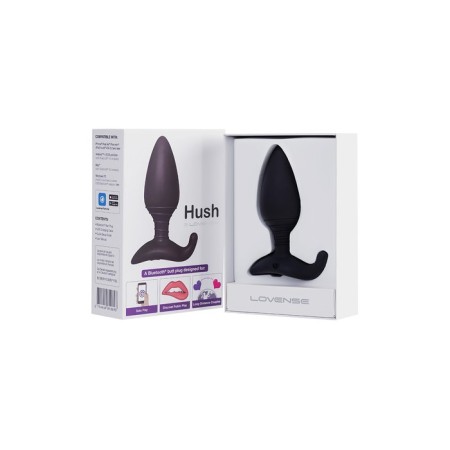 Anal plug Lovense Hush, s, silicone, black, 12.1 cm-14