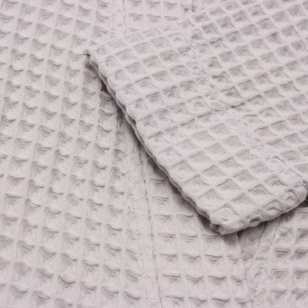 Wafel dressing gown for men elongated Ethel "Boho" p. 50-52, centered silver, 100%HL, 290 g/m2-2