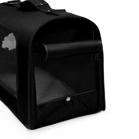Bag-carrier with a window for a muzzle, 42 x 21 x 25 cm, black-7