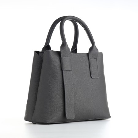 Women's bag with lightning, textura, average size, color gray-1