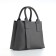 Women's bag with lightning, textura, average size, color gray