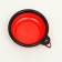 Silicone bowl, folding, 250 ml, 11 cm, red