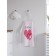Apron of a kitchen with a photo print “Be mine”, adjustable, size OS