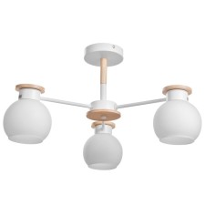 Paula chandelier 3x60W E27 white, tree 58x58x30cm