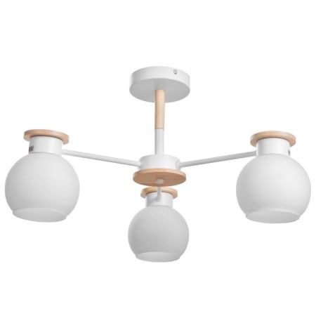 Paula chandelier 3x60W E27 white, tree 58x58x30cm