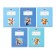 Notebook 12 sheets in a cage on a clip "Funny Bear", mix