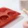 Baking uniform "Crystal", silicone, 8 cells, 29 × 17 × 2.2 cm, d = 5.5 cm, brown color