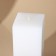 Interior candle white with concrete, bottom gold, 6 x 6 x 14 cm