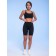 Sports women's shorts, size XS, black color