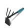 Combined Greengo moth, length 28 cm, 3 teeth, plastic handle