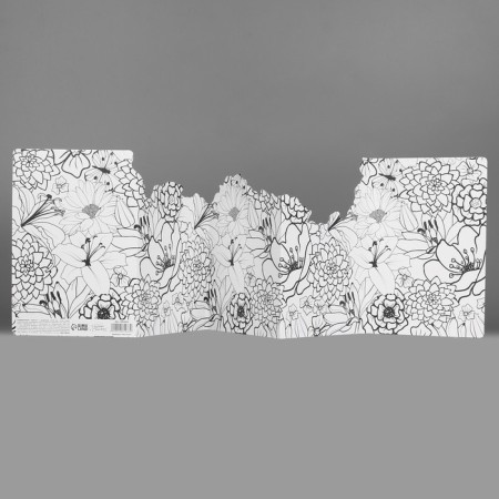 Congratulatory card with the coloring "the best", flowers, 12 × 18 cm-7