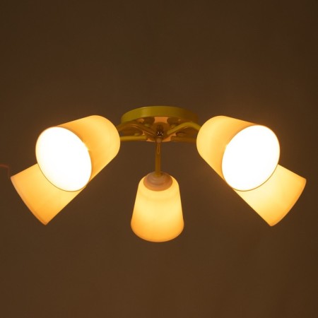 Causte "Online" (Tsil.) 5x15W E27 Model: BR 00281 Yellow 52x52x15cm-2