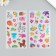 Plastic sticker "Beasts/Underwater residents" MIX 9.5x17.5 cm