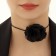 Choker "Tango" rose air, black color, 37 cm