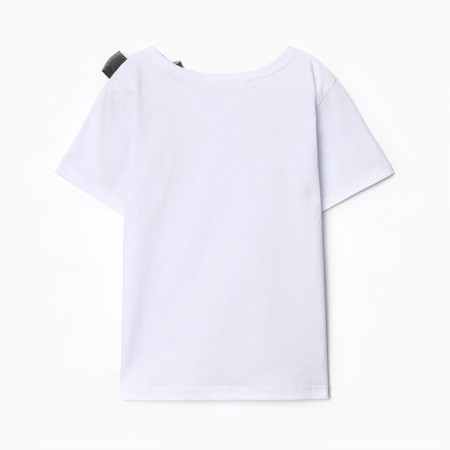 T-shirt Children's KAFTAN "Bow", p. 32 (110-116 cm), white/black-3