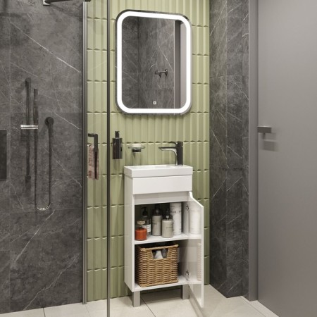 Floor Tumba Sanstar "Line 40" with the shell "Yenisei 40", white-3