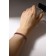 Bracelet with rhinestones "shining" three rows, red color in silver, 18 cm