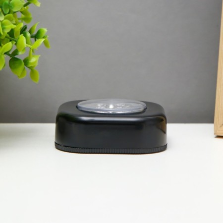 Night Pushlite "Square" 4XLED, 3AAA Black 6.5x6.5x2.5 cm Risalux-3