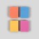 Buffs sandpaper for nails, bilateral, 4 pcs, 3.5 × 2.5 × 1 cm, multi -colored