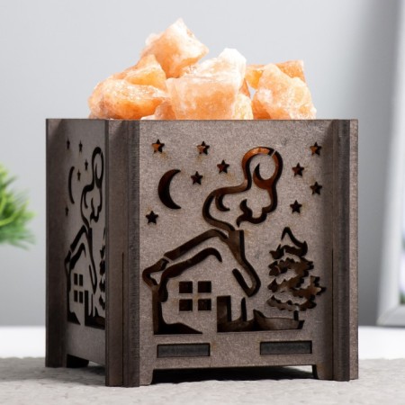 Salt lamp "Winter Night" E14 15W 1.8 kg of Himal. salt-2