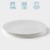 Done plate "Diva", d = 23 cm, glass ceramic, white color