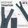 Lightning "Tractor", No. 6, detachable, automatic lock, 70 cm, dark gray color