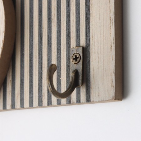 Hooks decorative wood "abstraction. Rainbow. Flower" 1.5x19.5x23.5 cm-2