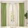 Set of curtains "Canvas", size 200x250 cm, 2 pcs, olive color, milk