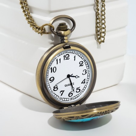 Pocket clock "Ship", quartz, d dial-4 cm, 5.5 x 4.5 cm-1