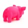 A grunting toy "cheerful pig" for dogs, 15 cm, pink