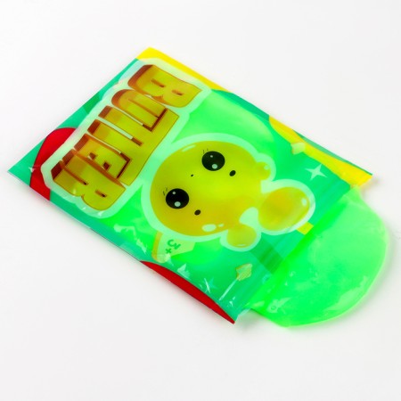 Slime "Glass", Butter series in Doy-pack, green, 75 g-1