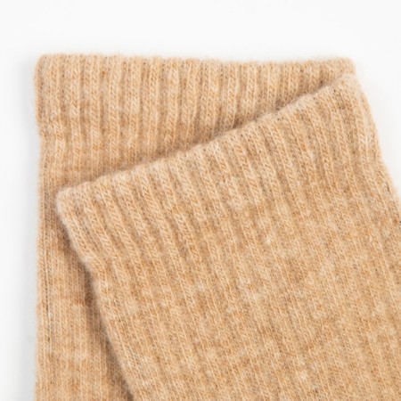 Women's socks with a camel fluff, beige color, size 38-40-2