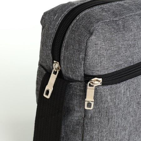 Male bag, gray color-3