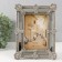 Polystone photo frame 10x15 cm "Empire" silver with a mirror 16.5x2.3x21.6 cm