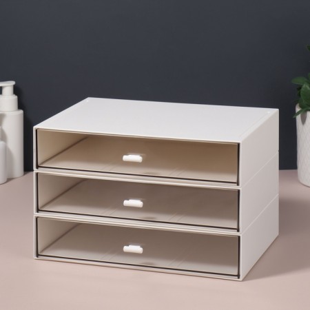 Organizer for storage "BASIC", 1 section, 23 × 17 × 5 cm, white/transparent color-4