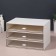 Organizer for storage "BASIC", 1 section, 23 × 17 × 5 cm, white/transparent color