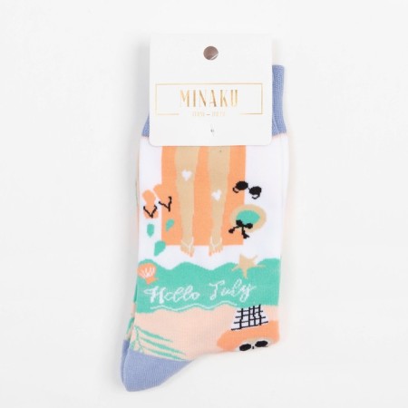 Women's socks minku "Beauty", size 36-41 (23-27 cm)-3