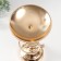 Summary metal per 1 candle d = 15 cm "Faustin" gold 15x15x40 cm